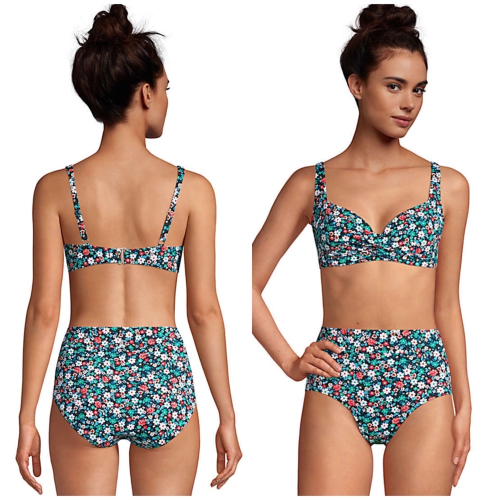 Nwot Lands End bikini top only 12